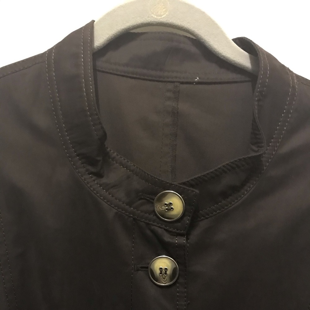 Ulla Popken PlusSize/Tall Dark Brown ButtonUp Coat - Picture 3 of 8